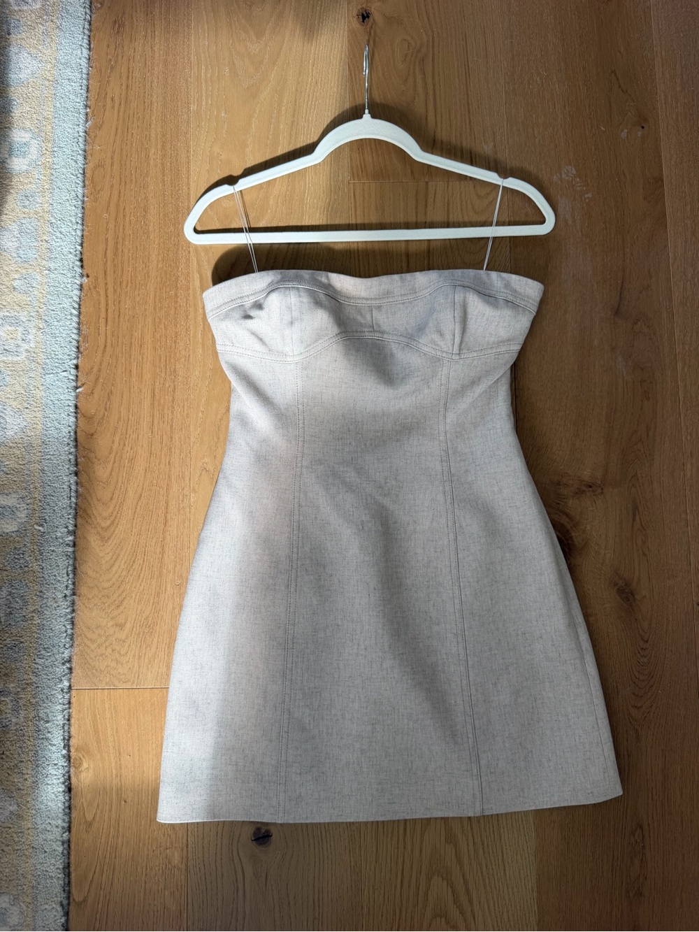 Significant Other Strapless Mini Dress in Taupe